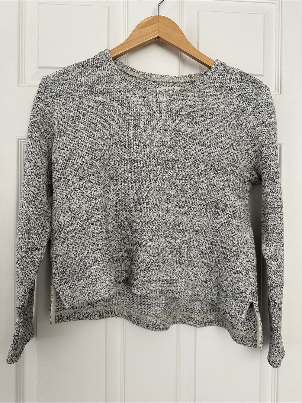 Madewell Women’s Crewneck Marled Knit Sweater - Gray